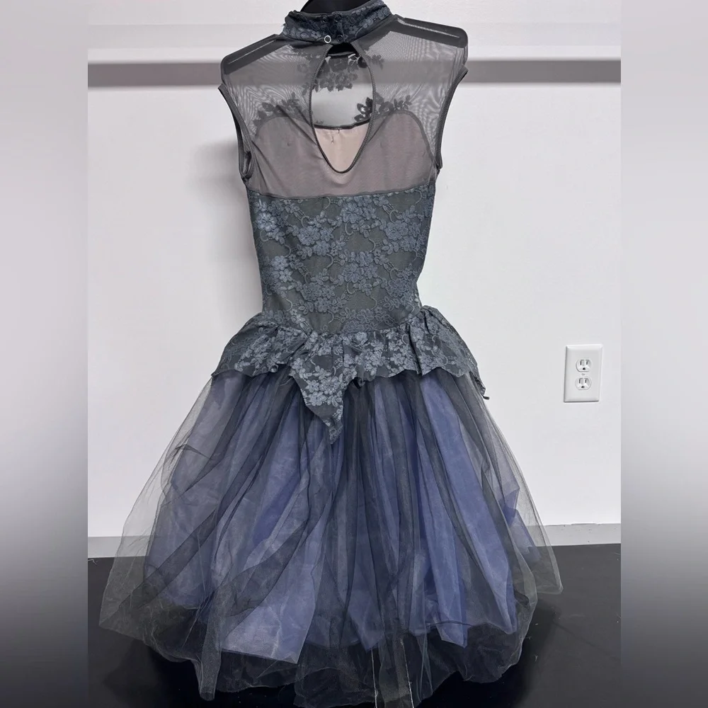 NEW Weissman Ballet Tutu Dance Costume Size MA Medium Adult Gray Purple Lace